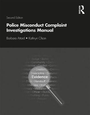 Police Misconduct Complaint Investigations Manual By Attard, Barbara