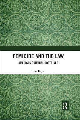 Femicide and the Law By Hava Dayan 9780367589981 (Paperback)