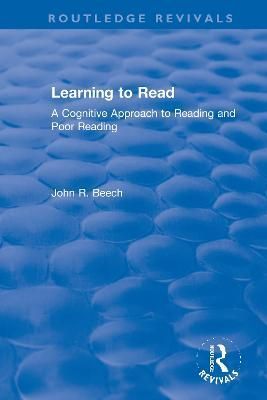 Learning to Read By John R. Beech 9780367611439 (Paperback)