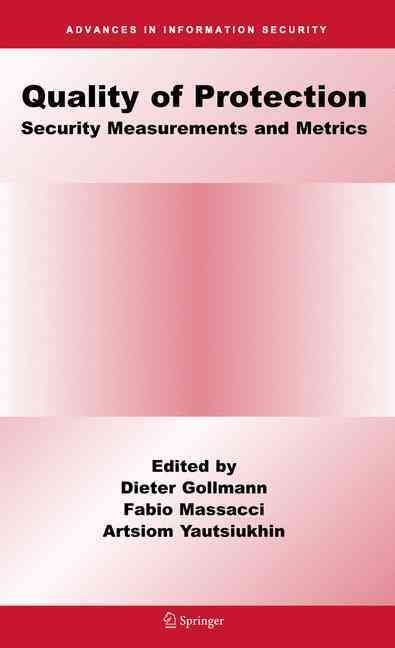 Quality of Protection 9780387290164 (Hardback)