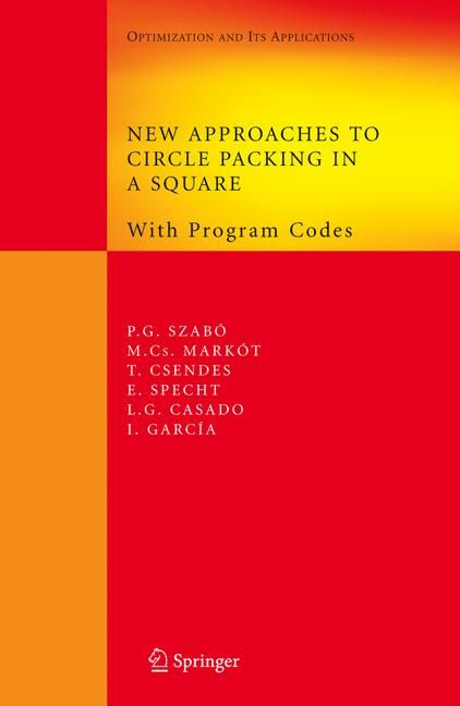 New Approaches to Circle Packing in a Square By Szabó P. G.