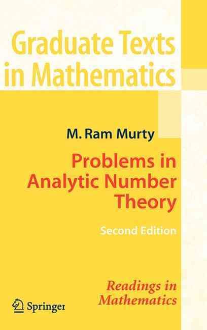 Problems in Analytic Number Theory By Maruti Ram Murty 9780387723495