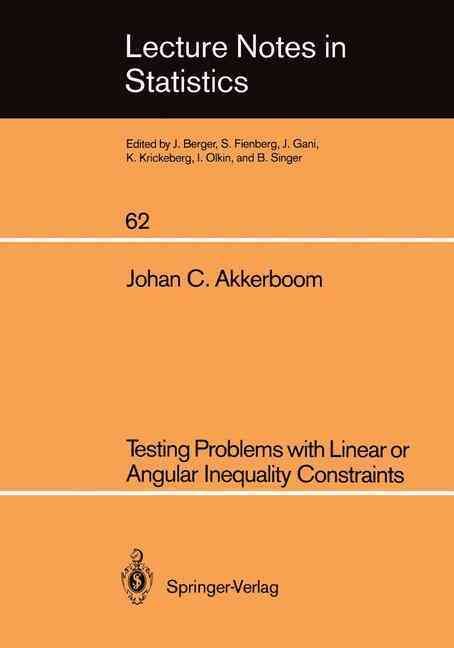 Testing Problems With Linear or Angular Inequality Constraints