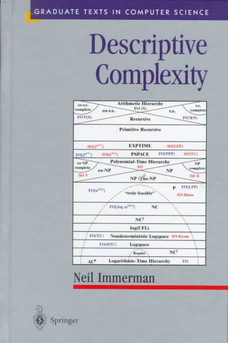 Descriptive Complexity By Neil Immerman 9780387986005 (Hardback)