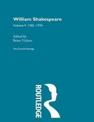 William Shakespeare By Brian Vickers (editor) 9780415134088 (Hardback)