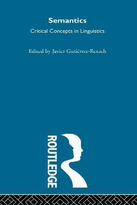 Semantics By Javier Gutiérrez-Rexach 9780415266321 (Paperback)