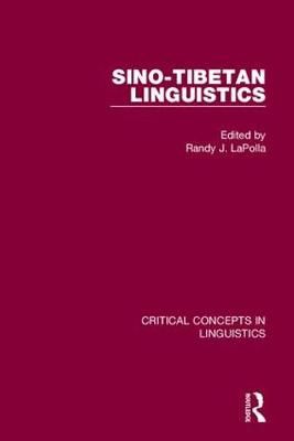 Sino-Tibetan Linguistics By Randy J. LaPolla (editor) 9780415577397