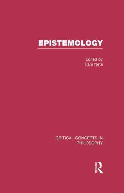 Epistemology By Ram Neta 9780415579131 (Paperback)