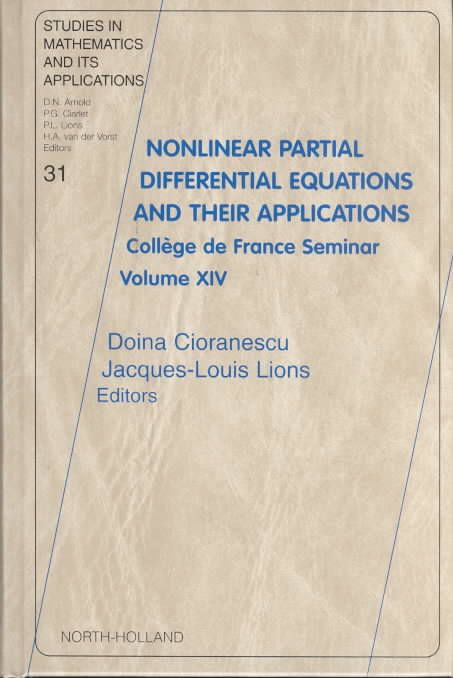 Nonlinear Partial Differential Equations and Their Applications Vol. 14