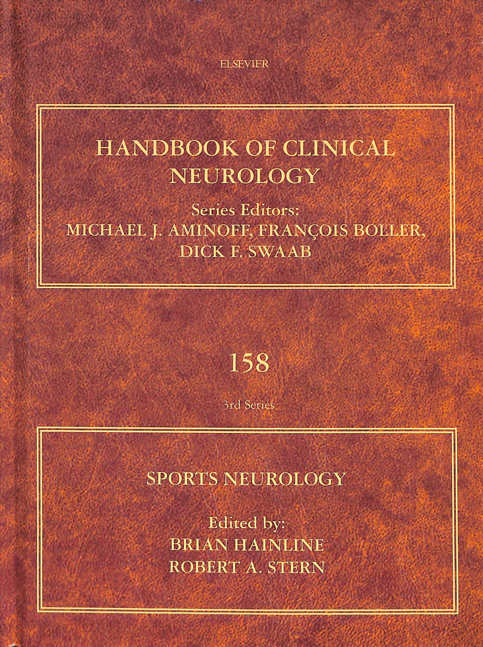 Sports Neurology By Brian Hainline (editor), Robert A. Stern (editor)