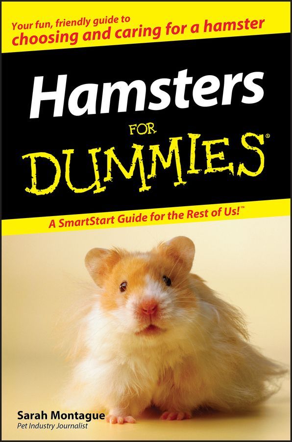 Hamsters for Dummies By Sarah Montague 9780470121634 (Paperback)