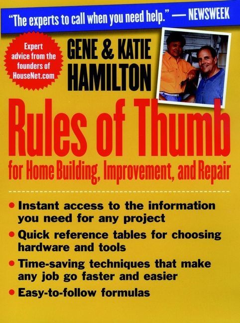 Rules of Thumb for Home Building, Improvement, and Repair (Paperback)