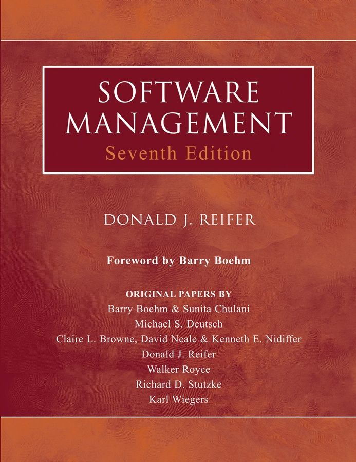 Software Management Tutorial 7e By DJ Reifer 9780471775621 (Paperback)