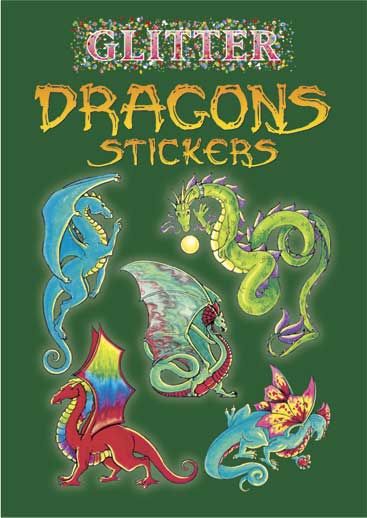 Glitter Dragons Stickers By Christy Shaffer 9780486441078 (Paperback)