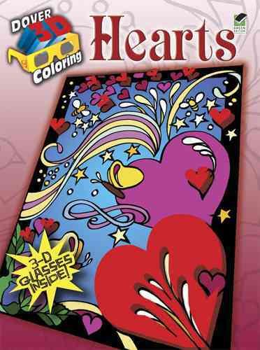 3-D Coloring Book - Hearts By Foldvary-Anderson 9780486490137