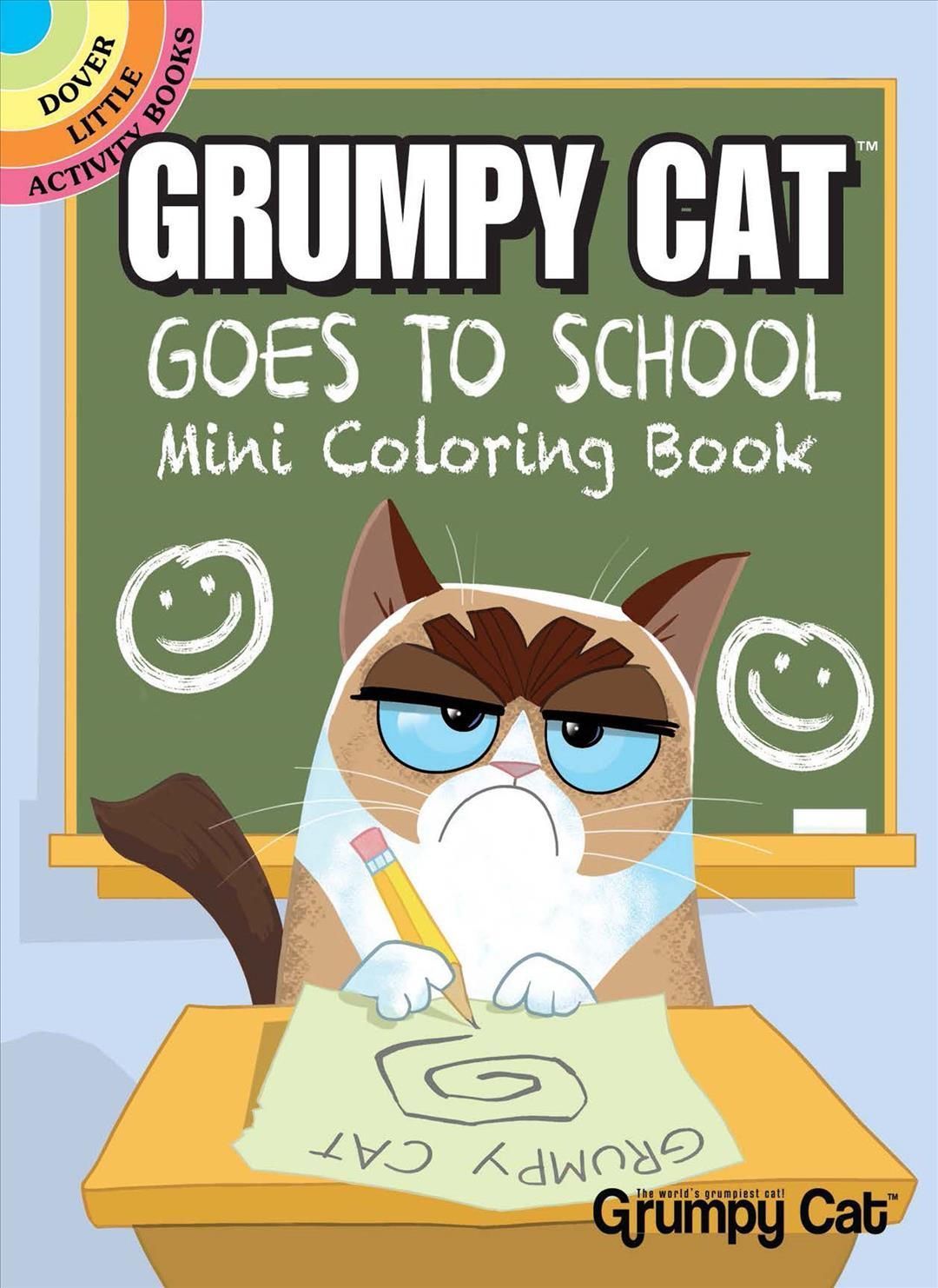 Grumpy Cat Goes to School Mini Coloring Book By John Kurtz (Paperback)