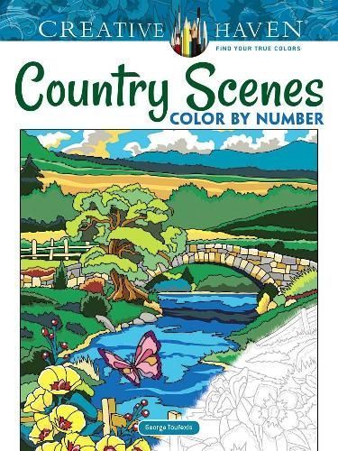 Creative Haven Country Scenes Color by Number By George Toufexis