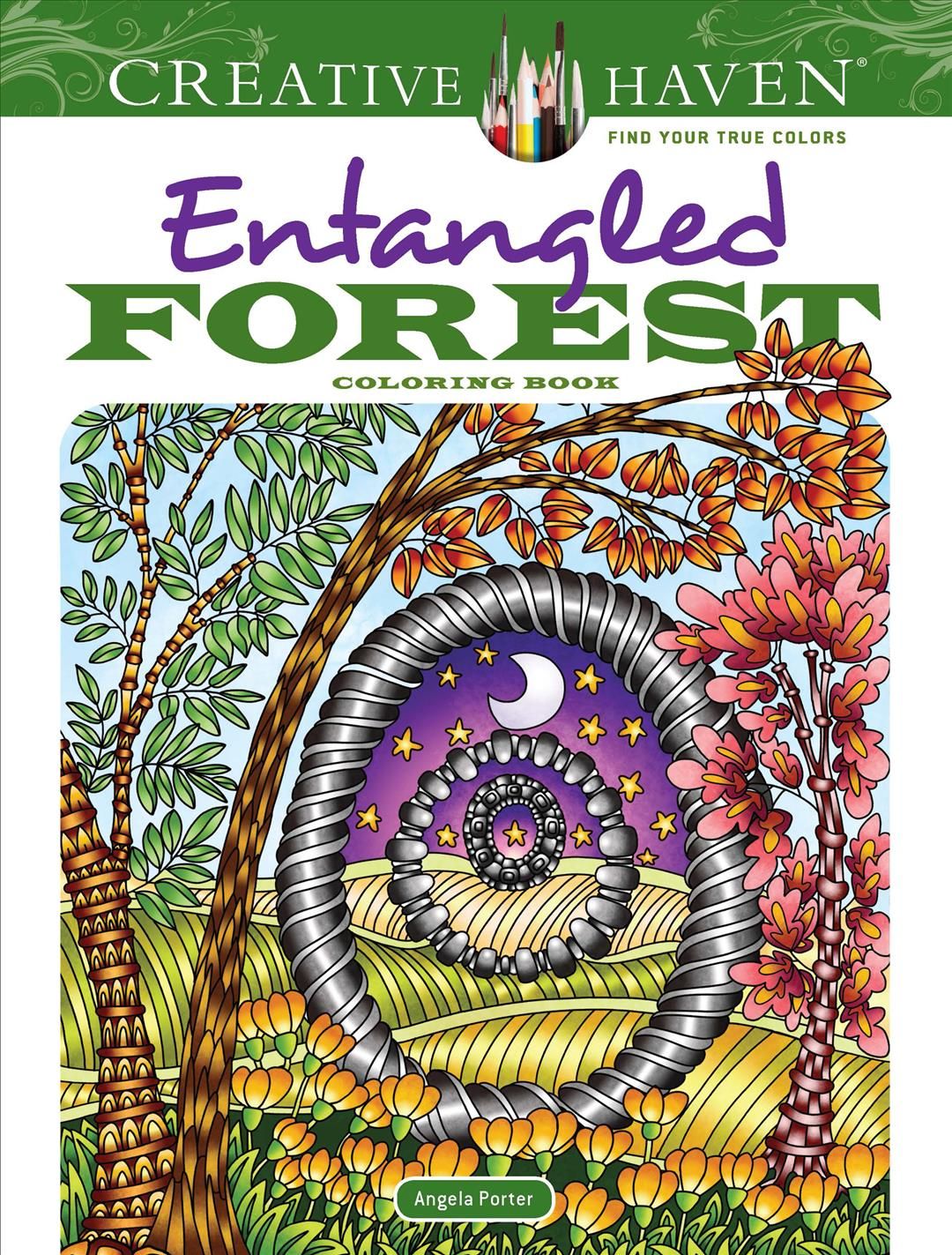 Creative Haven Entangled Forest Coloring Book By Angela Porter