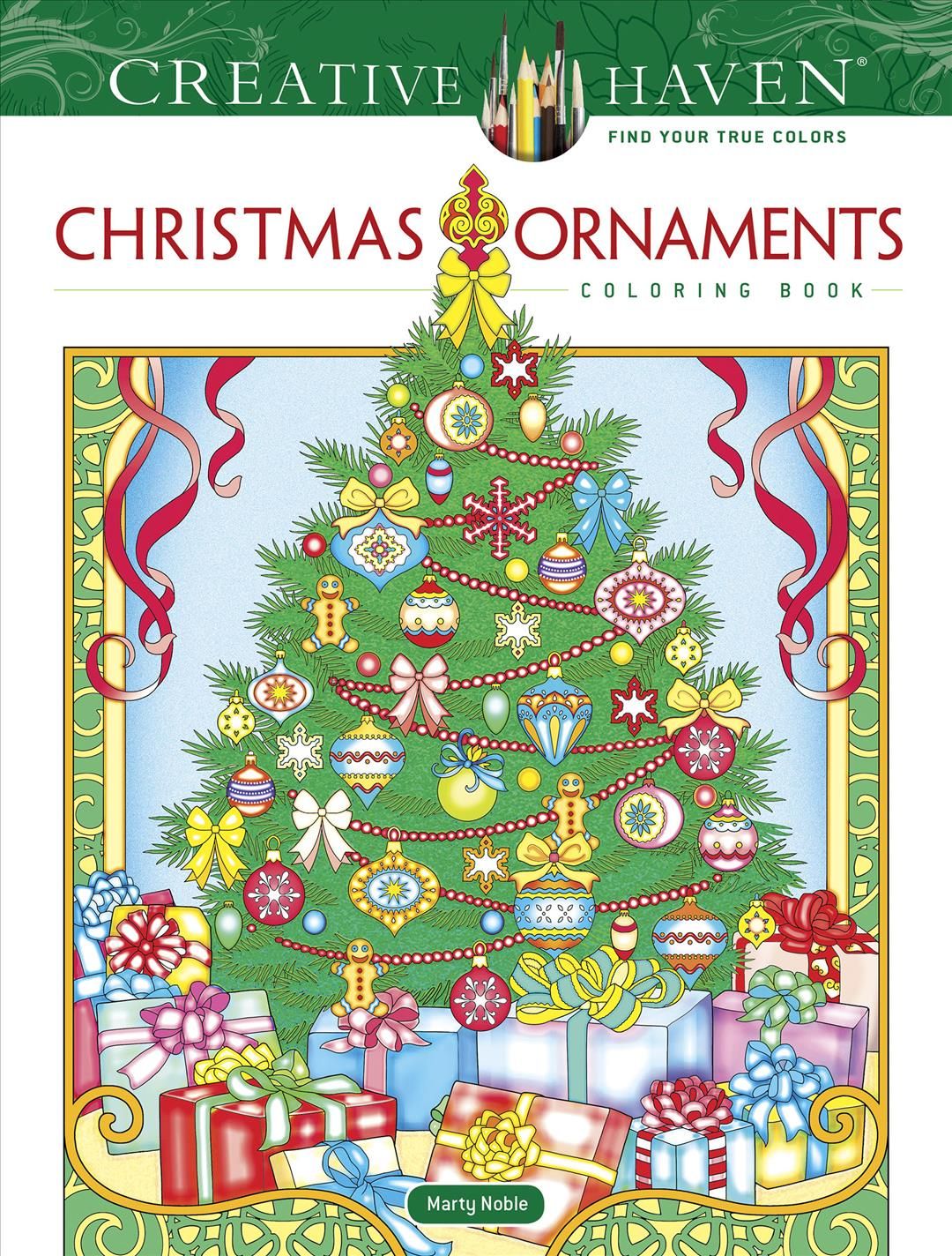 Creative Haven Christmas Ornaments Coloring Book By Marty Noble