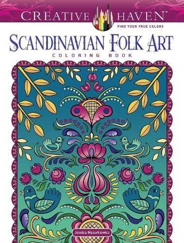 Creative Haven Scandinavian Folk Art Coloring Book 9780486851181