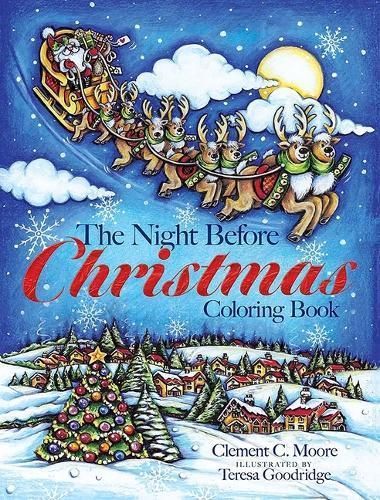 The Night Before Christmas Coloring Book 9780486853260 (Paperback)