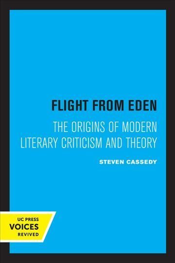 Flight from Eden By Steven Cassedy 9780520335035 (Paperback)
