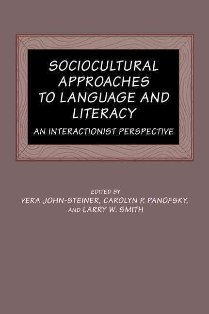 Sociocultural Approaches to Language and Literacy 9780521089760