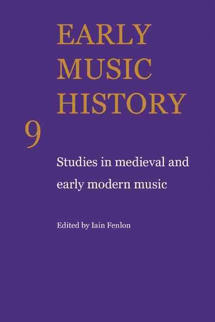 Early Music History By Iain Fenlon (editor) 9780521104340 (Paperback)