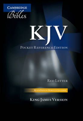 KJV Pocket Reference Bible, Black French Morocco Leather With Zip Fastener, Red-Letter Text, KJ243:XRZ Black French Morocco Leather, With Zip Fastener