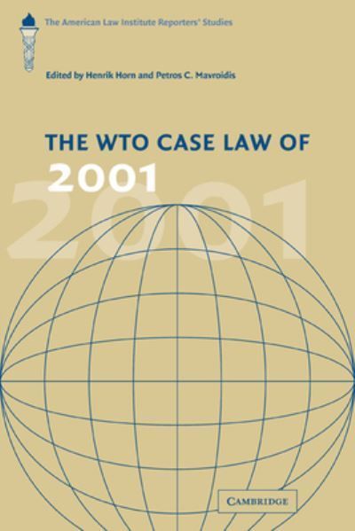 The WTO Case Law of 2001 9780521188814 (Paperback)