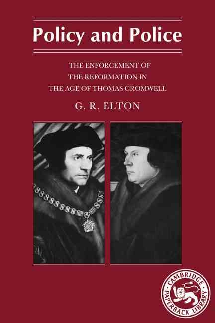 Policy and Police By G. R. Elton 9780521313094 (Paperback)