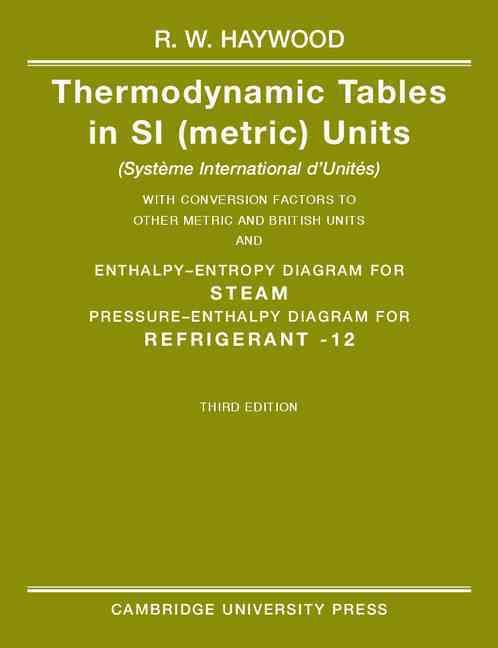 Thermodynamic Tables in S1 (Metric) Units (Système International d'Unités)