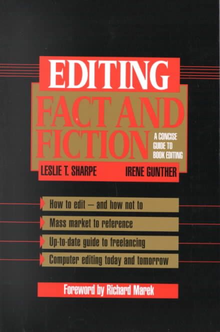 Editing Fact and Fiction 9780521456937 (Paperback)