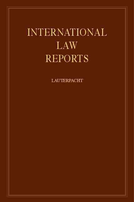 International Law Reports By E. Lauterpacht (editor) 9780521463911