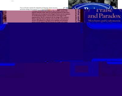 Praise and Paradox By Laura Caroline Stevenson 9780521522076