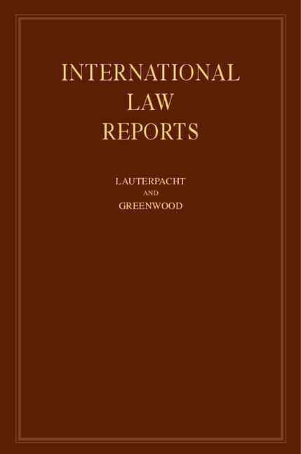 International Law Reports. Vol. 114 9780521642446 (Hardback)