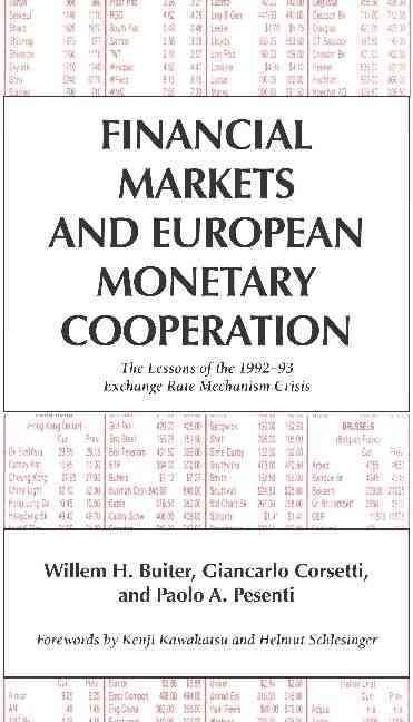 Financial Markets and European Monetary Cooperation 9780521794404