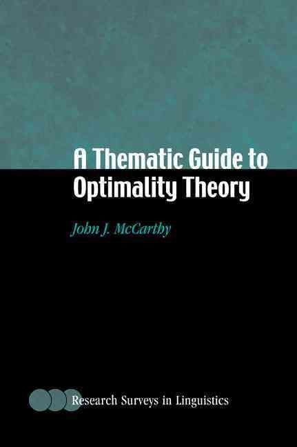 The Foundations of Optimality Theory By John J. McCarthy 9780521796446