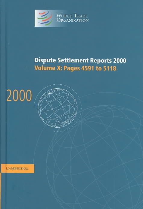 Dispute Settlement Reports 2000. Vol. 10 By World Trade Organization