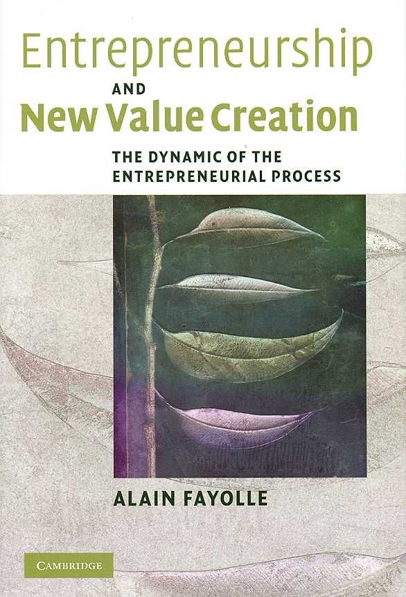 Entrepreneurship and New Value Creation By Alain Fayolle 9780521855181