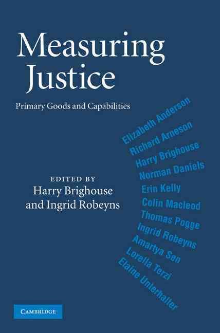 Measuring Justice By Harry Brighouse, Ingrid Robeyns 9780521884518
