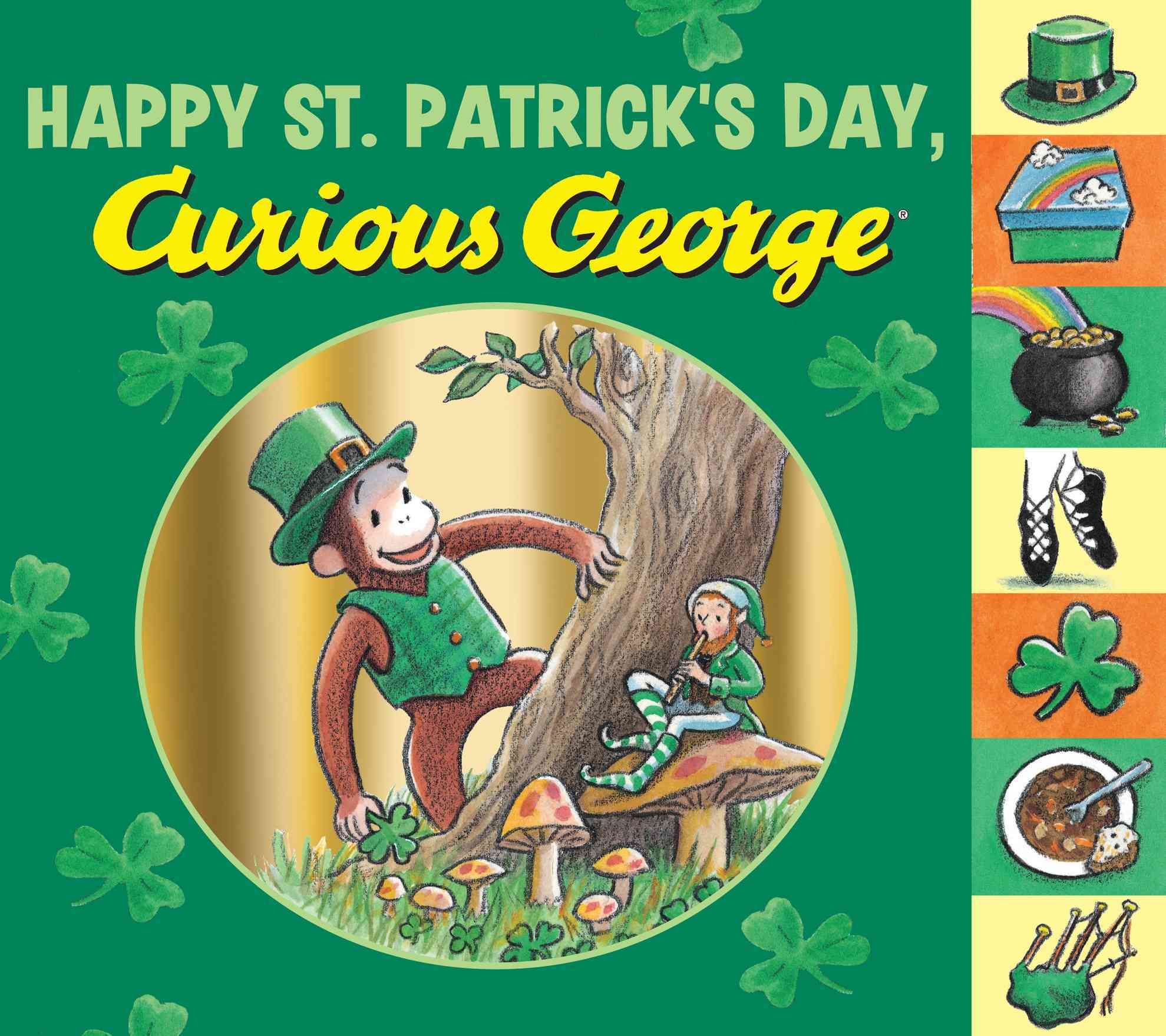 Happy St. Patrick's Day, Curious George 9780544088887 (Board book)
