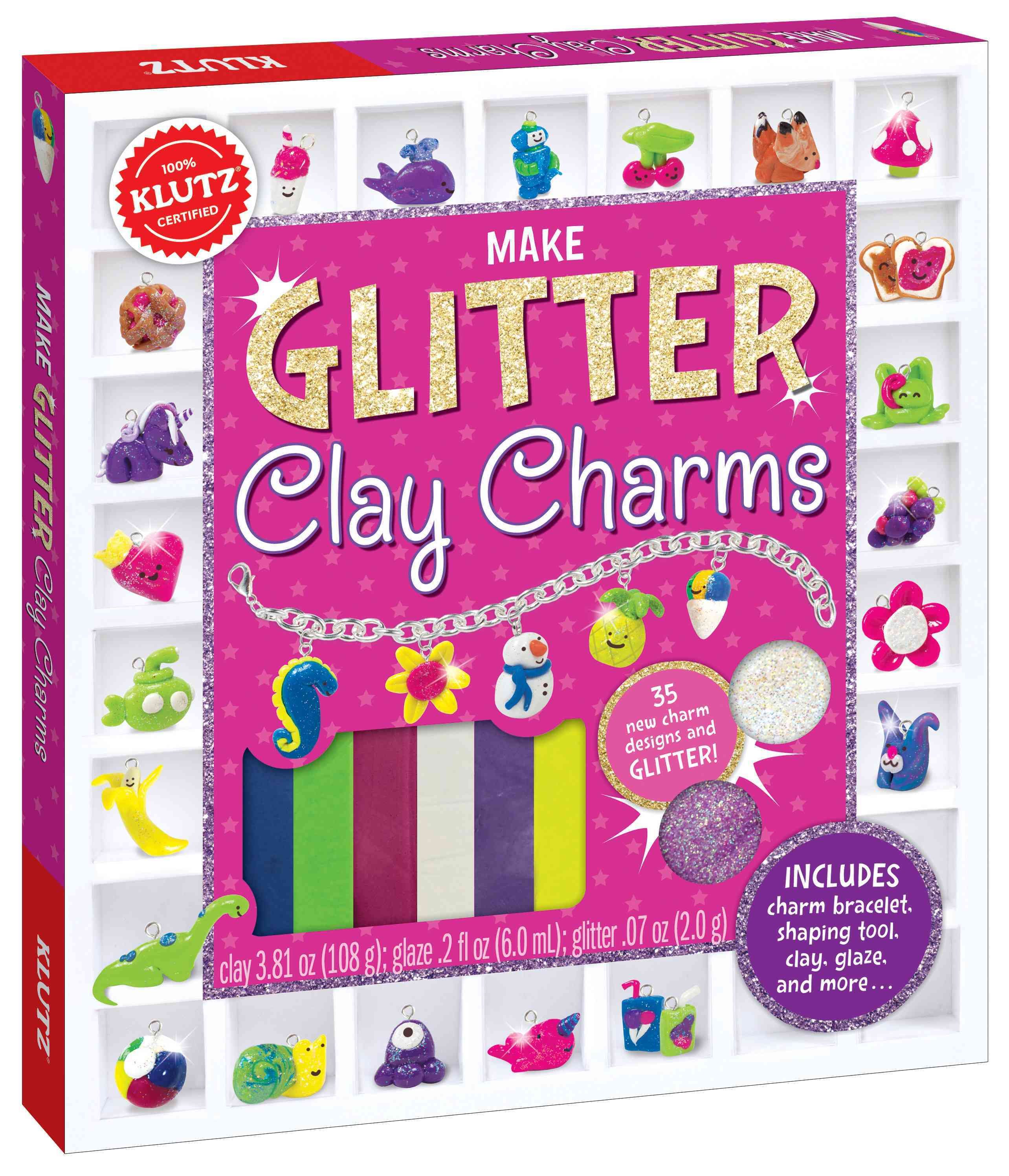 Make Glitter Clay Charms By Editors of Klutz 9780545858465 (Paperback)
