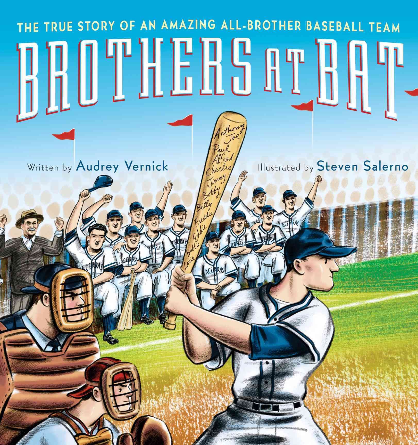 Brothers at Bat By Vernick Audrey Vernick 9780547385570 (Hardback)