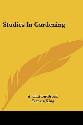 Studies In Gardening 9780548480946 (Paperback)