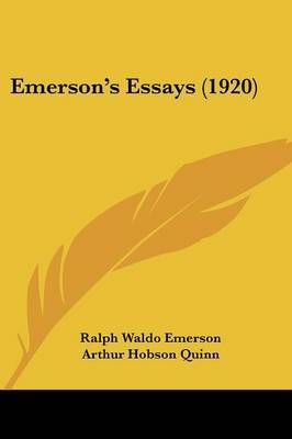 Emerson's Essays (1920) 9780548590065 (Paperback)