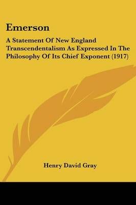 Emerson By Henry David Gray 9780548732021 (Paperback)