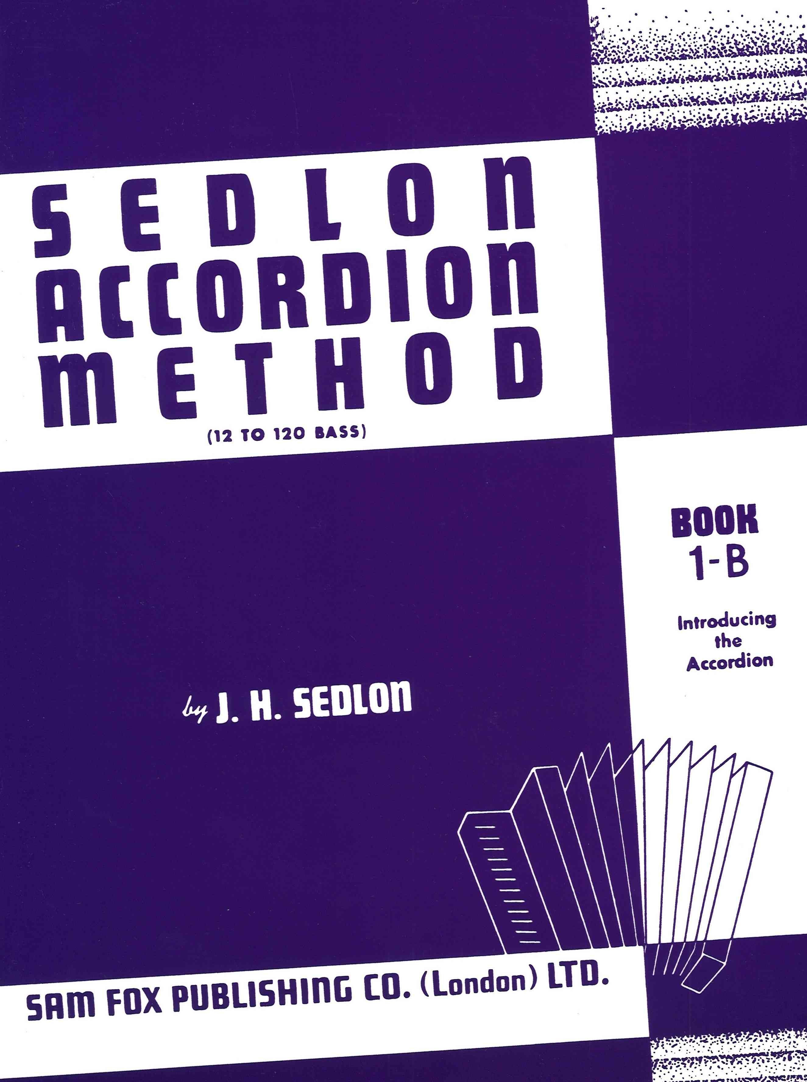Sedlon Accordion Method Book 1B By J H Sedlon 9780571529674