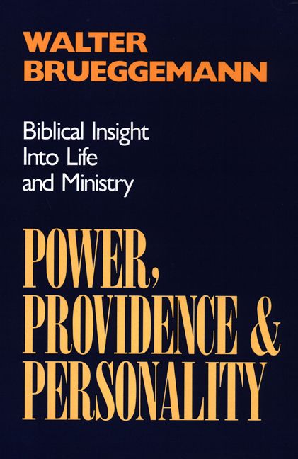 Power, Providence, and Personality By Walter Brueggemann 9780664251383