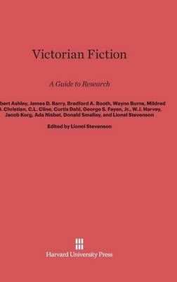 Victorian Fiction By Ashley, Robert 9780674592605 (Hardback)